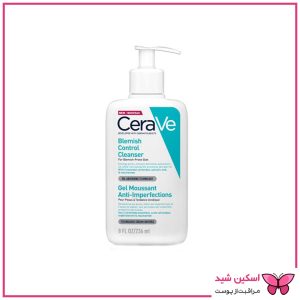 ژل شستشو صورت سراوی مدل پوست چرب و جوش دار